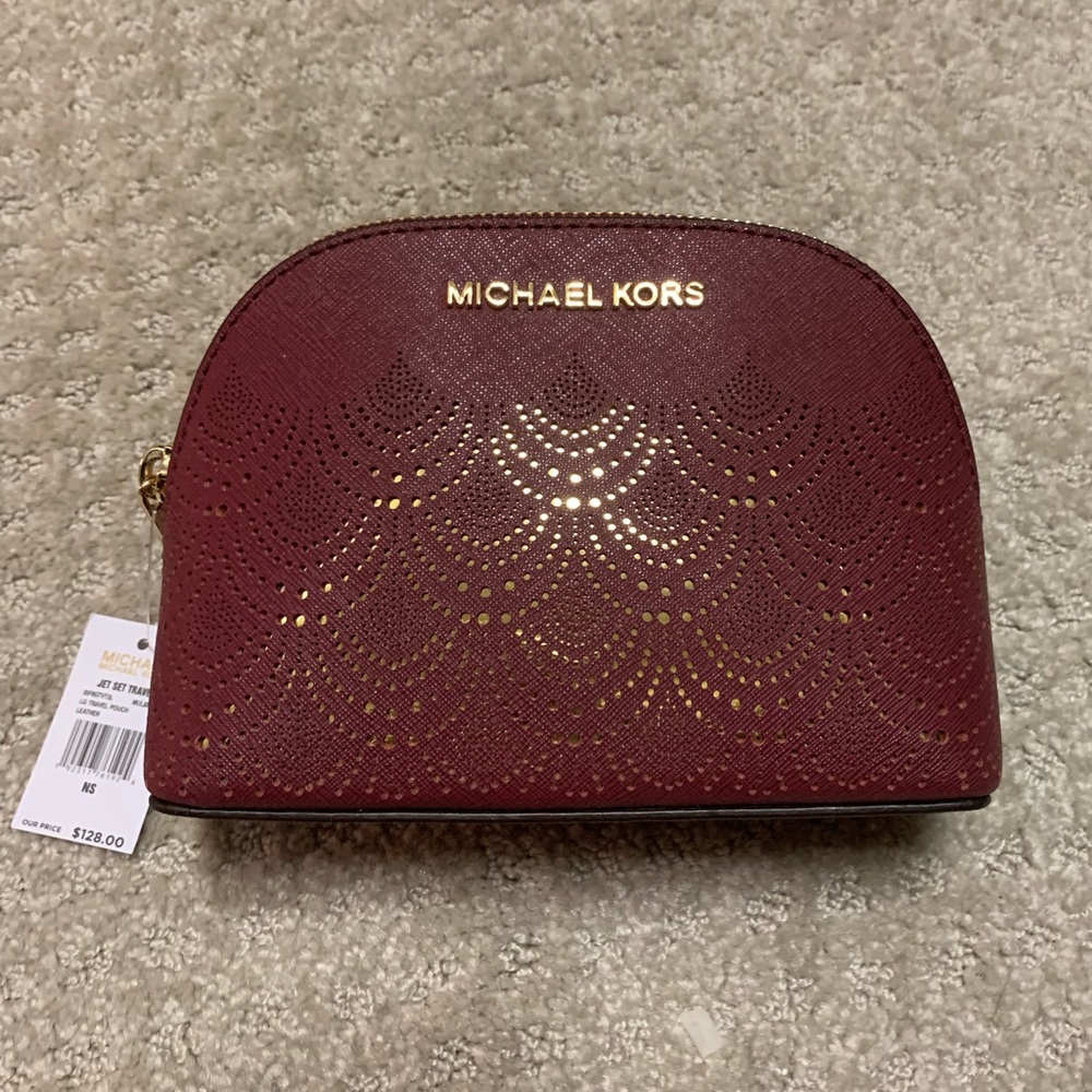 Michael Kors leather travel pouch